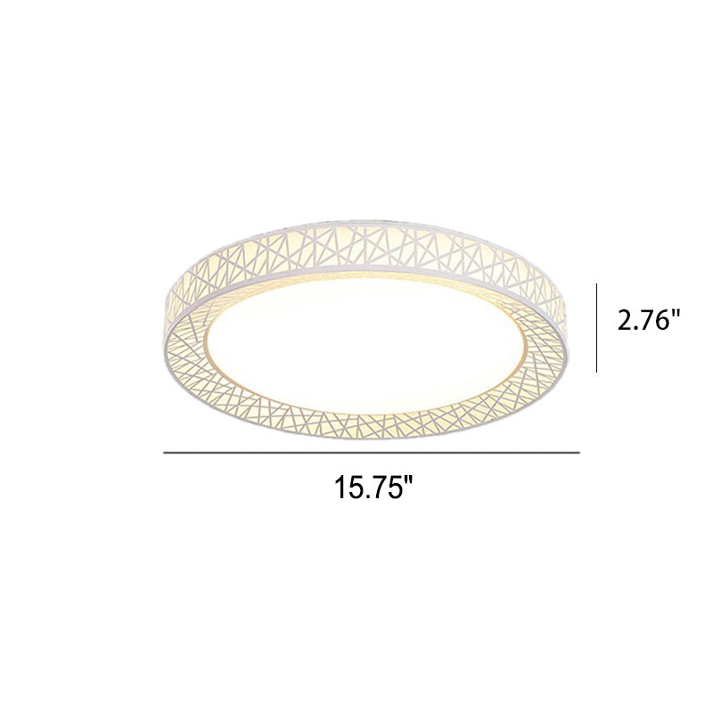 Modern Bird's Nest Iron LED Flush Mount Light