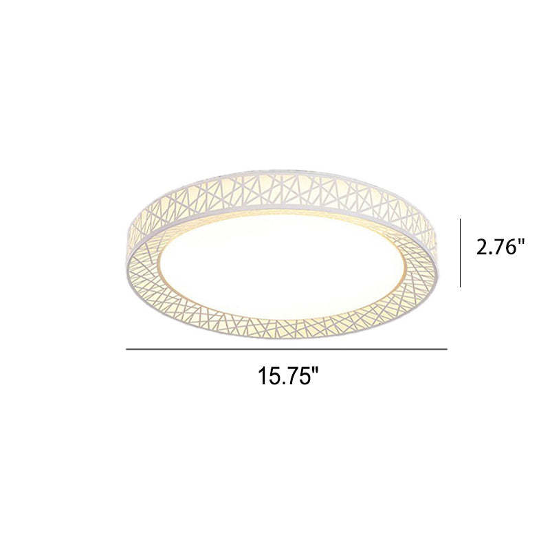 Modern Bird's Nest Iron LED Flush Mount Light