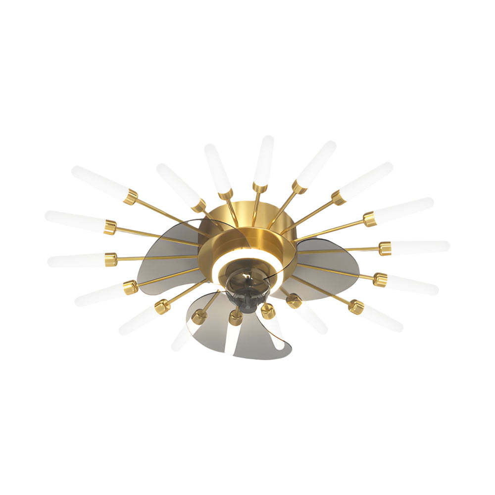 Flower Mute 3-Step Nordic Ceiling Fan