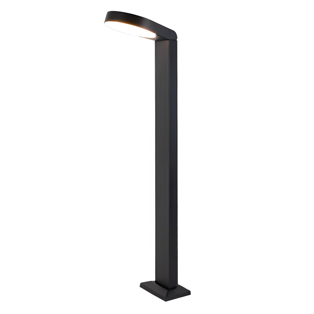 Minimalist Aluminum Waterproof LED Black Modern Lawn Lamp Outdoor Lights-Lighom
