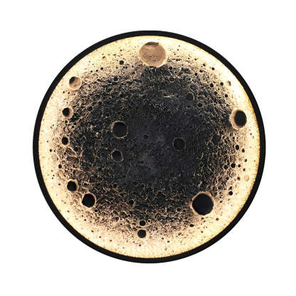 Round Moon Waterproof LED Modern Outdoor Wall Lights Fixture Wall Lamp-Lighom