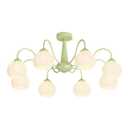 8-Flower Bell Orchid Modern Ceiling Light