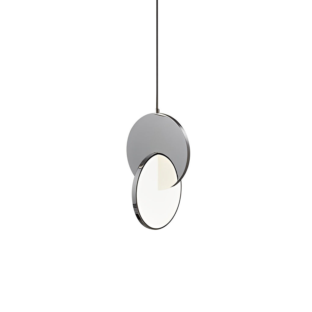Round Stainless Steel LED Acrylic Postmodern Pendant