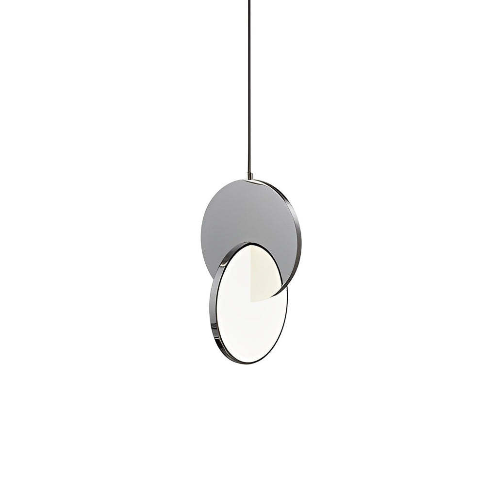 Round Stainless Steel LED Acrylic Postmodern Pendant