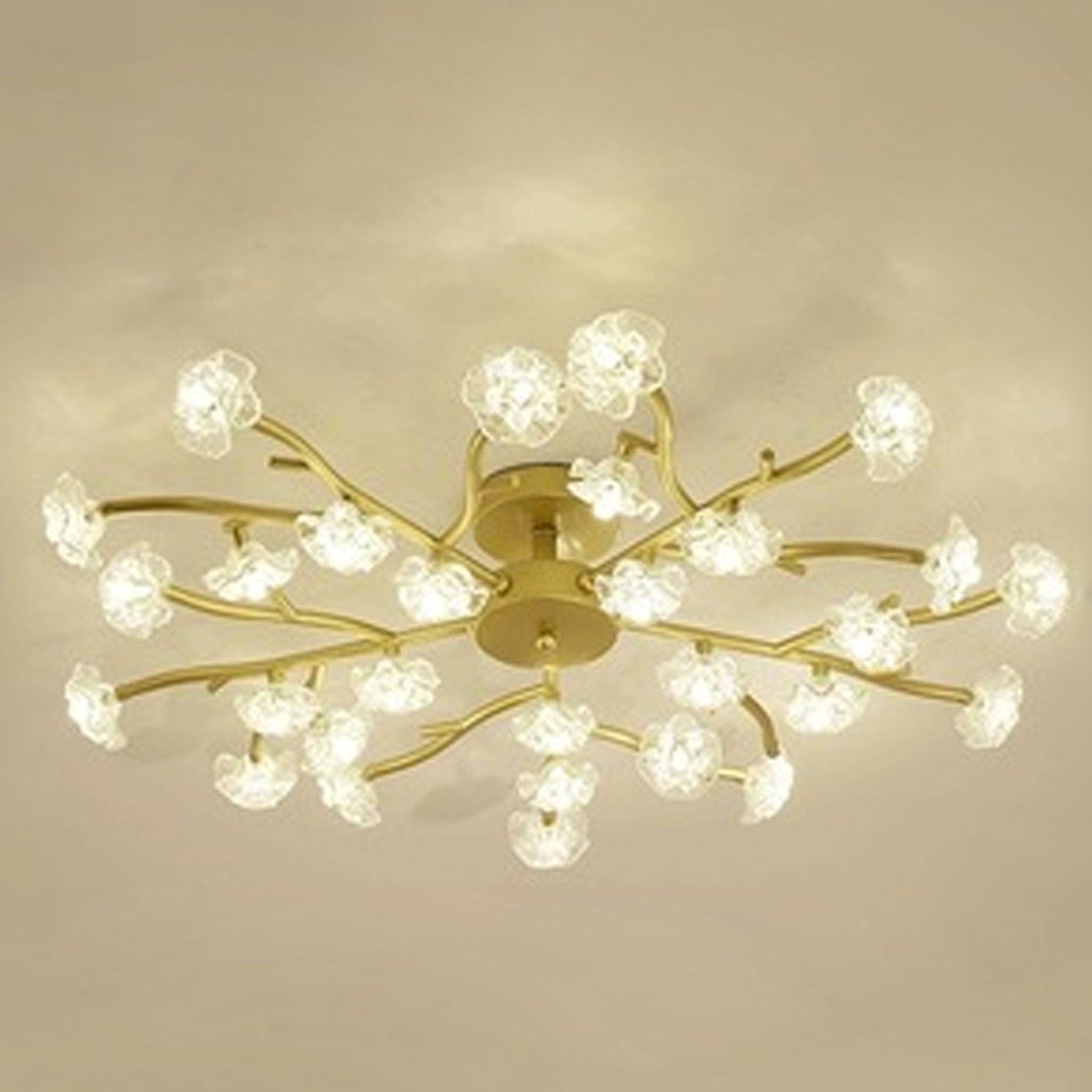 Nordic Plum Blossom Branch LED Ceiling Light