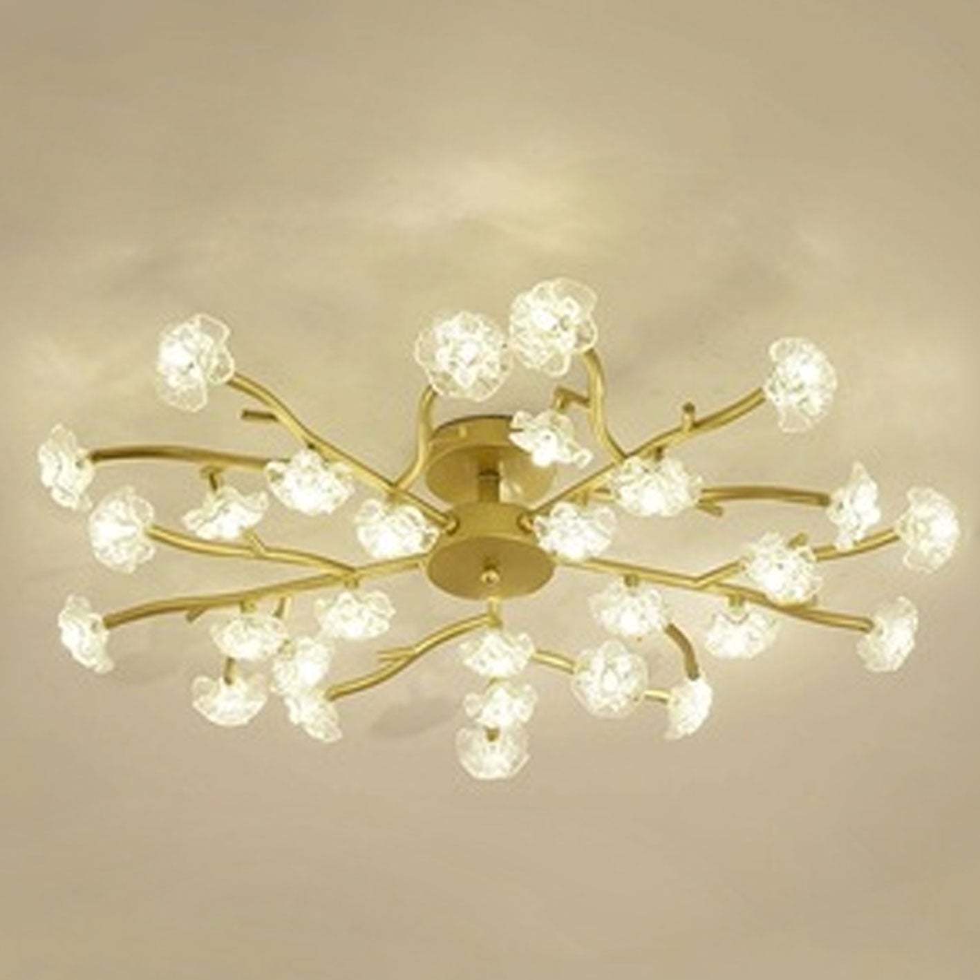 Nordic Plum Blossom Branch LED Ceiling Light