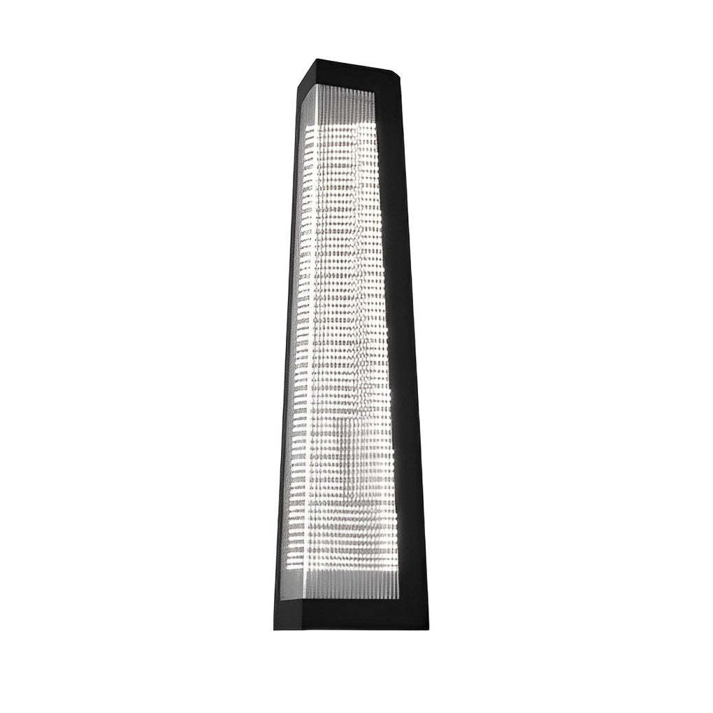 Striped Acrylic Black Modern Outdoor Wall Light
