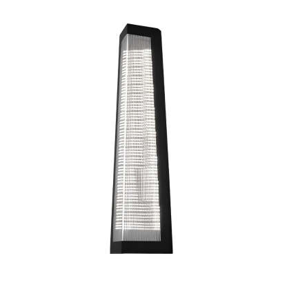Striped Acrylic Black Modern Outdoor Wall Light