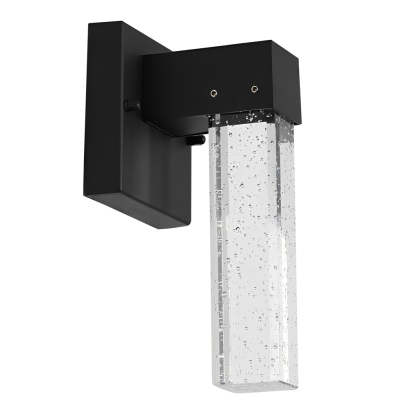 Waterproof LED 10W Crystal Black Modern Outdoor Wall Lamp Exterior Lights-Lighom