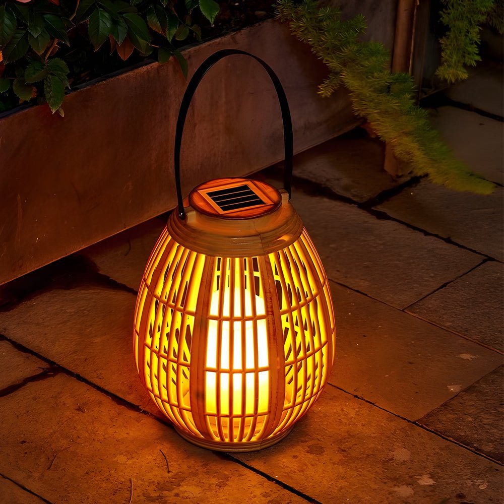 Portable Candle Solar Outdoor Lantern