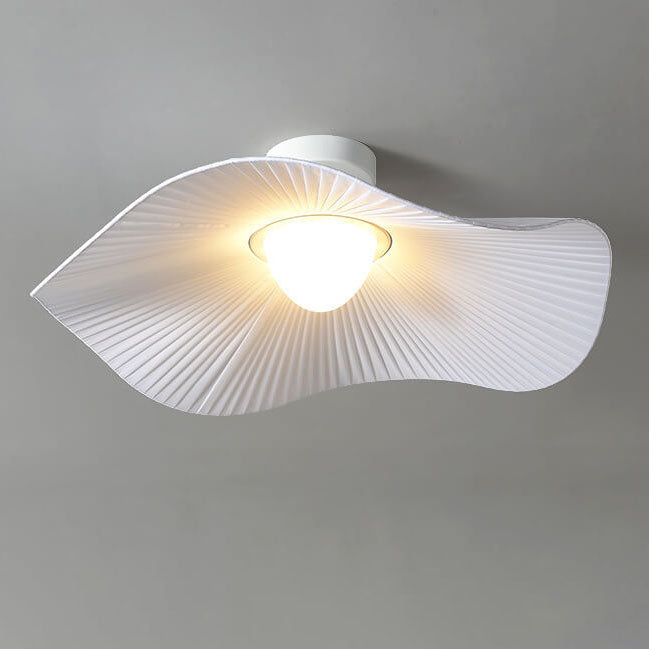 Modern Cloth Lotus Leaf LED Ceiling Light