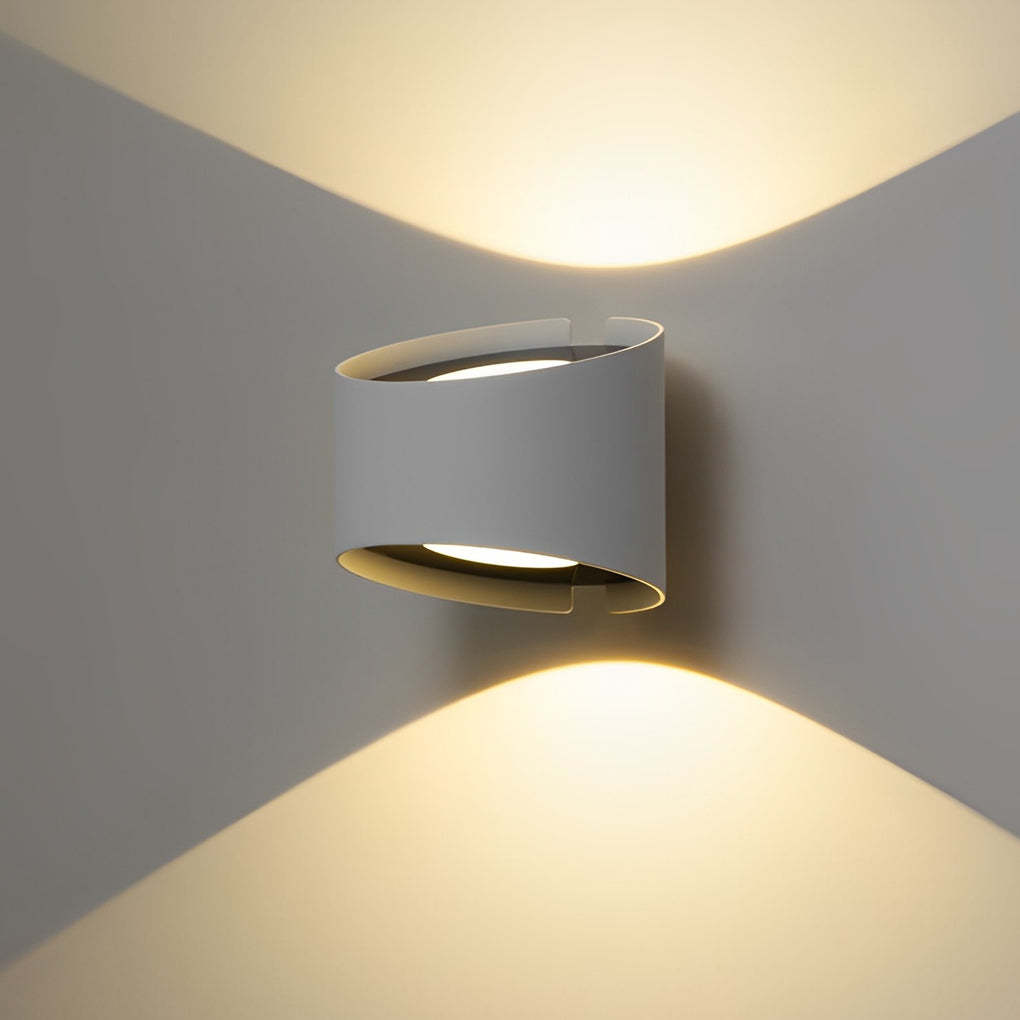 Round Creative Up and Down Lighting LED Modern Decorative Wall Sconces-Lighom
