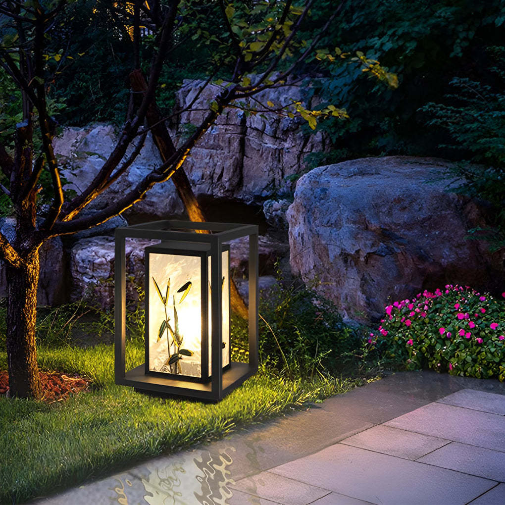 Artistic Solar LED Path Lights with Landscape Pattern-Lighom