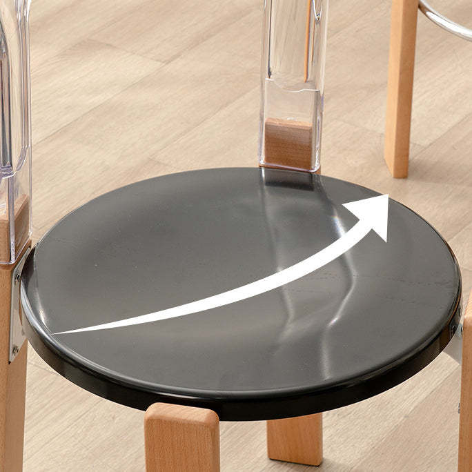 Minimalist Wood Armchair — Black / Gray
