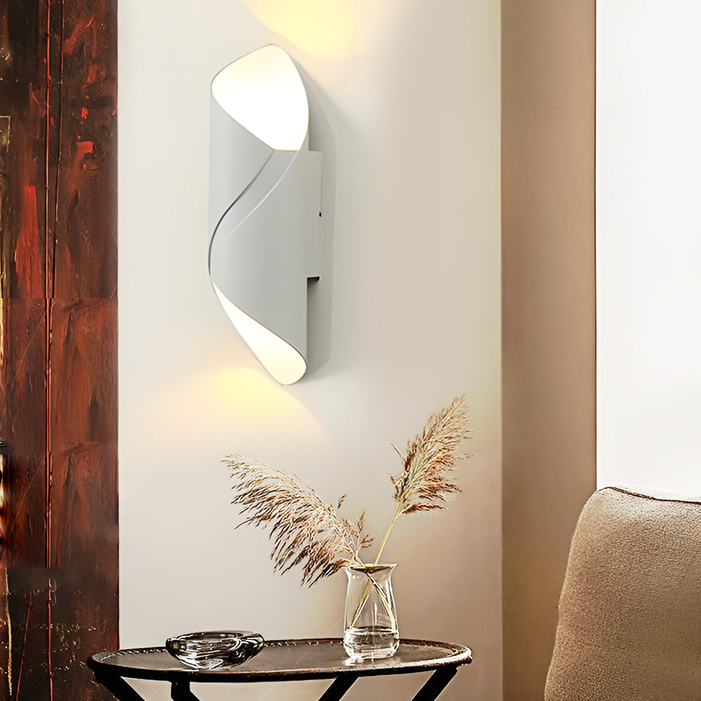 Outdoor LED Up and Down Light Waterproof Modern Wall Sconce Lighting-Lighom