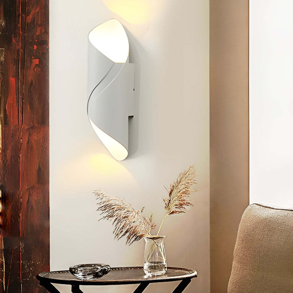 Outdoor LED Up and Down Light Waterproof Modern Wall Sconce Lighting-Lighom