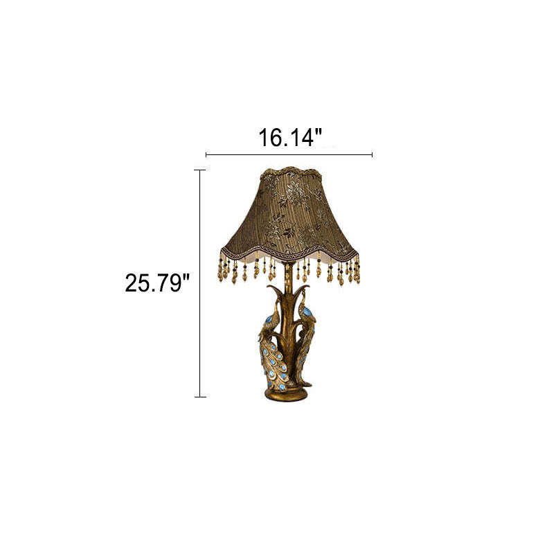 Modern Luxury Retro Tassel Resin Lamp