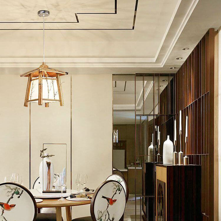 Natural japanese woven pendant lighting — 220V-240V (UK/AU