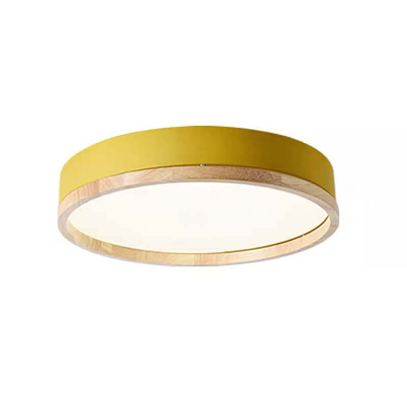 Macaron Round Acrylic LED Flush Mount Light
