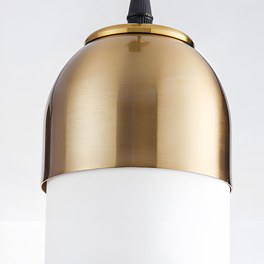 Long Tube Glass Bottle Nordic Small Chandelier