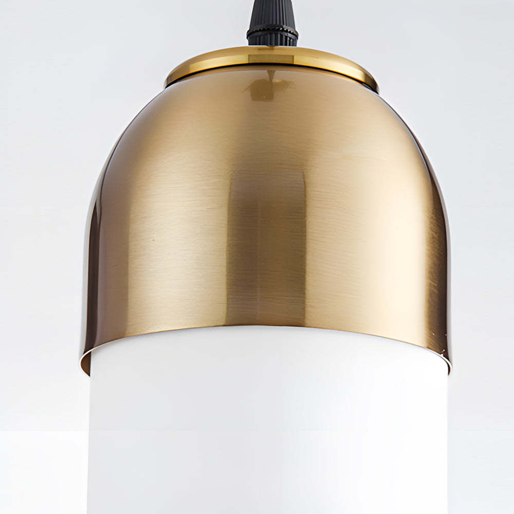 Long Tube Glass Bottle Nordic Small Chandelier