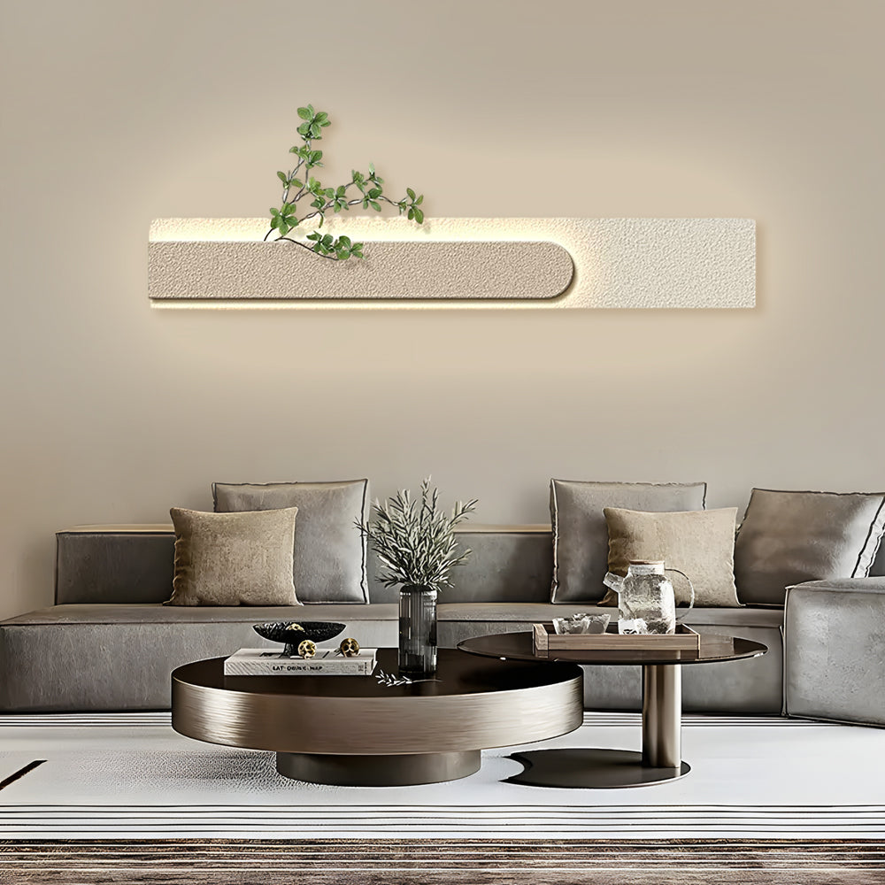 Rectangular Three-Dimensional Sandstone USB Remote LED Wall Lamp Painting-Lighom