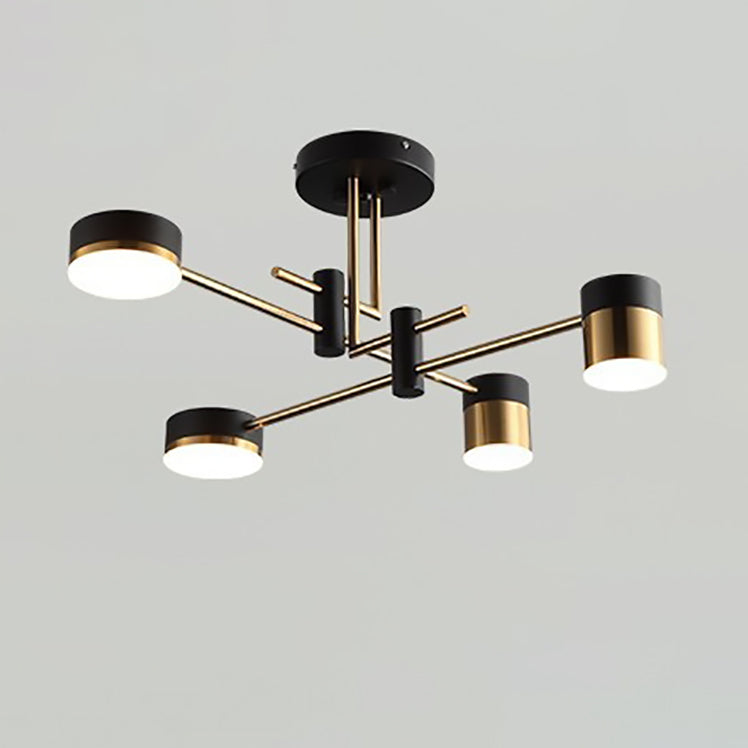 Scandinavian Iron Acrylic Round LED Ceiling Light