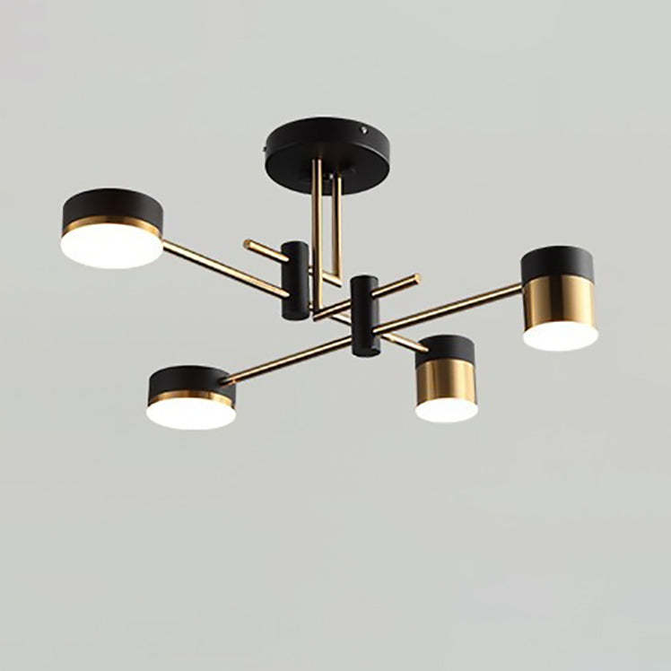 Scandinavian Iron Acrylic Round LED Ceiling Light