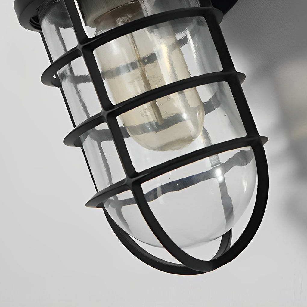 Retro Cage Shape LED 4w Waterproof American-style Outdoor Wall Lamp-Lighom