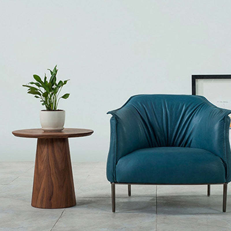 Minimalist Round Wood Coffee Table