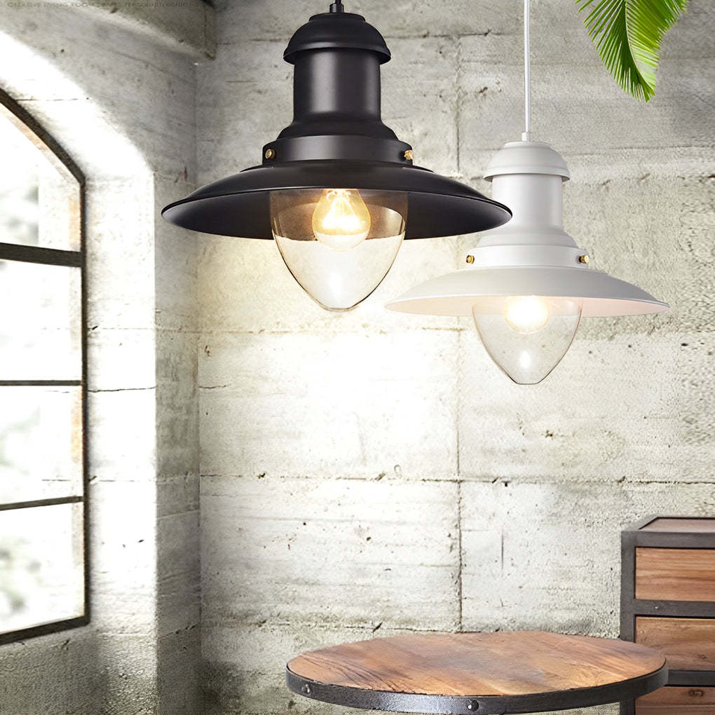 Retro Metal Hat Industrial Mini Pendant