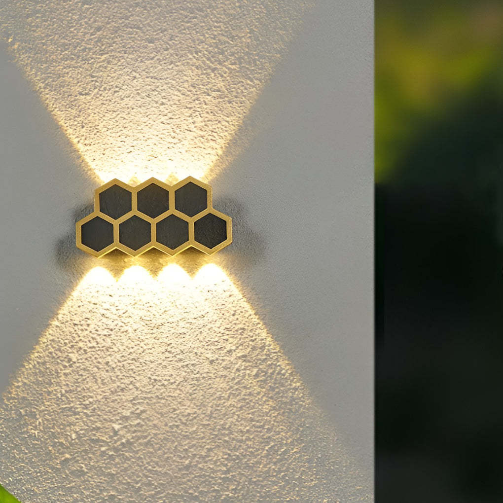 Beehive-shaped LED Up and Down Lights Waterproof Modern Wall Washer Light-Lighom
