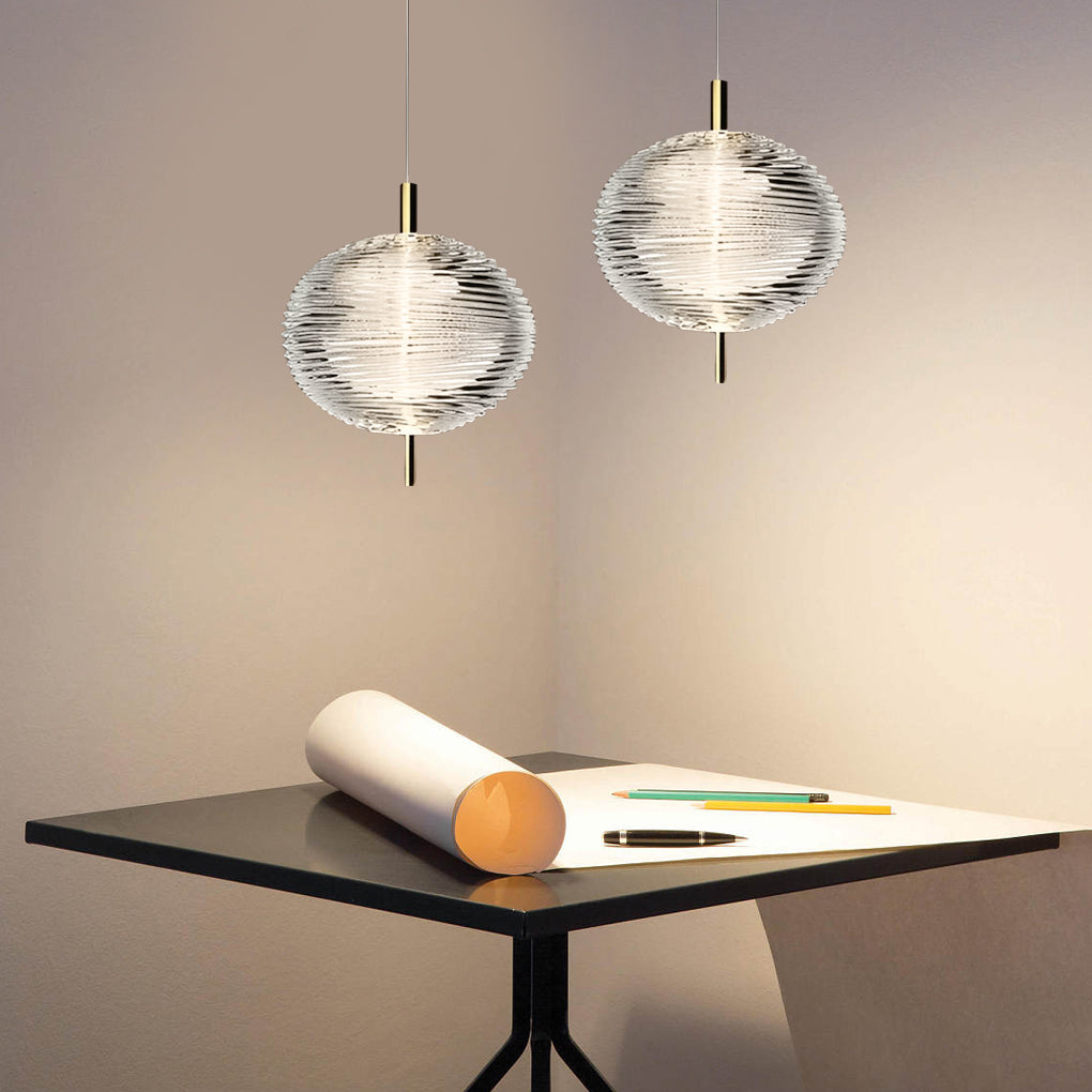 Personalized Glass Shade Iron Nordic Pendant