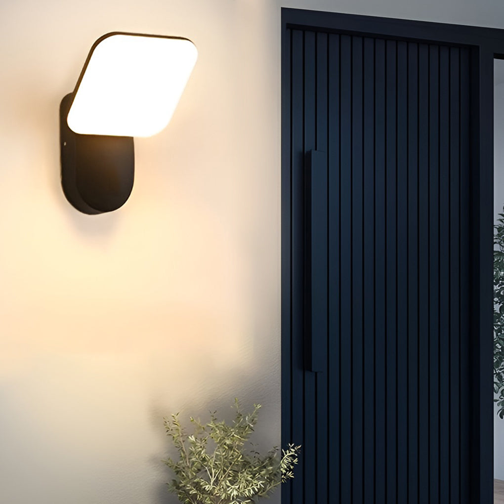 Square LED 12w Waterproof Modern Outdoor Wall Lamp Wall Sconces Lighting-Lighom