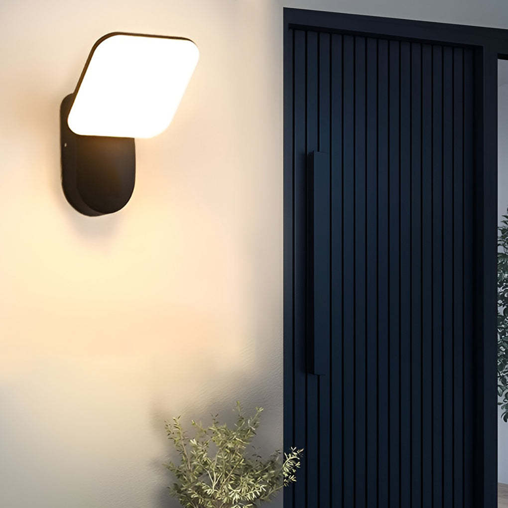 Square LED 12w Waterproof Modern Outdoor Wall Lamp Wall Sconces Lighting-Lighom
