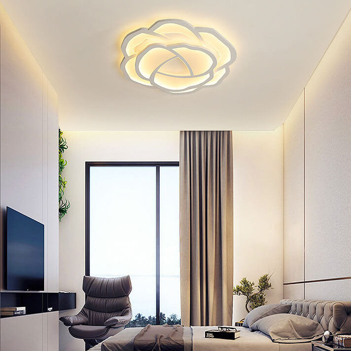 Modern Rose LED Flush Mount Light