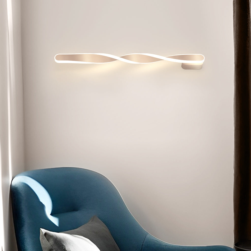 Spiral Long Strip LED 29W Minimalist Ins Wall Lamp Wall Sconce Lighting-Lighom