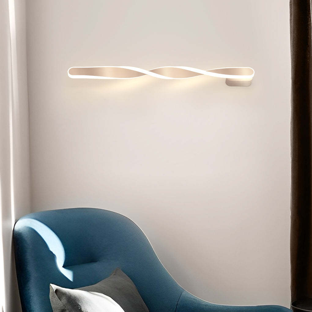 Spiral Long Strip LED 29W Minimalist Ins Wall Lamp Wall Sconce Lighting-Lighom