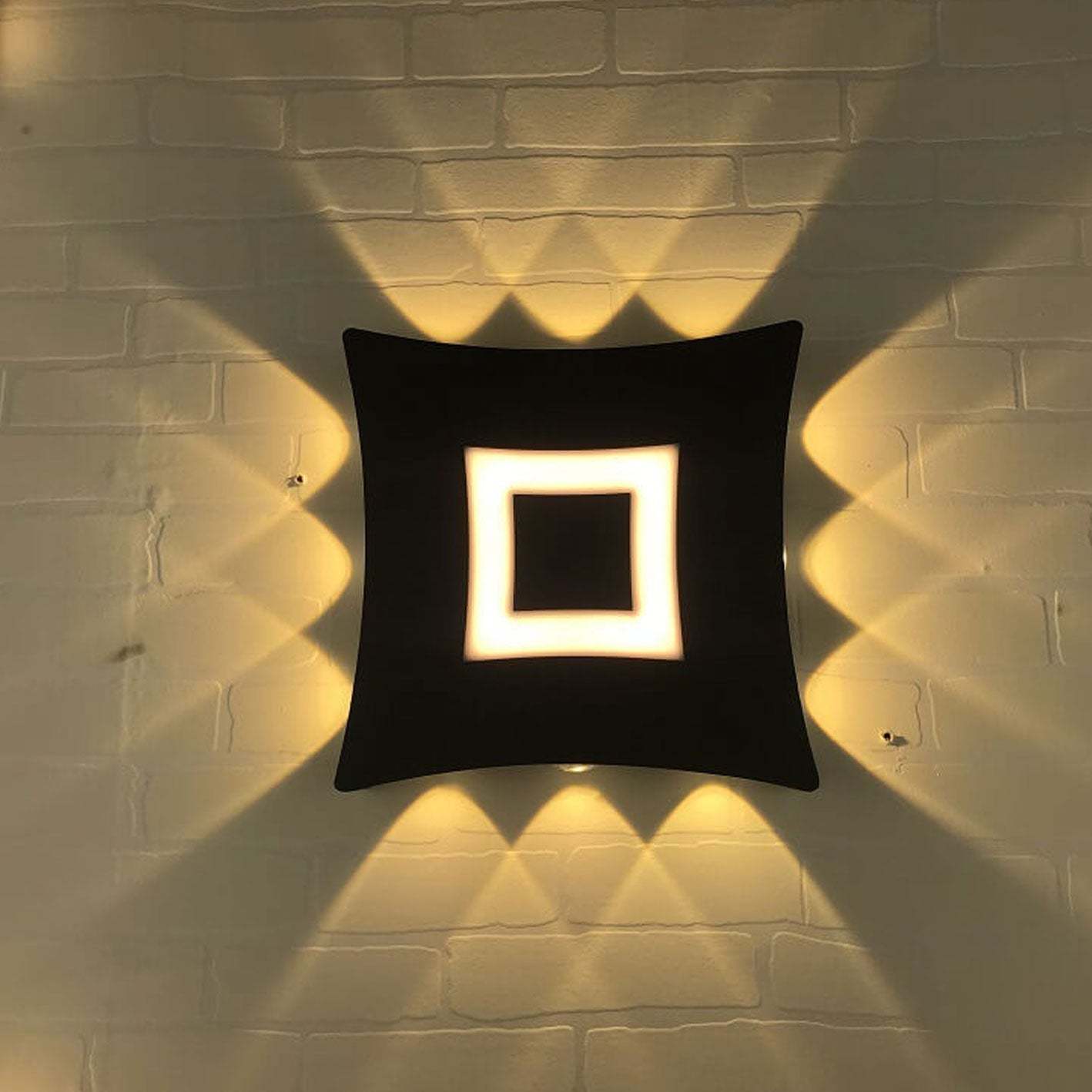 Modern Square Luminous LED Garden Wall Sconce