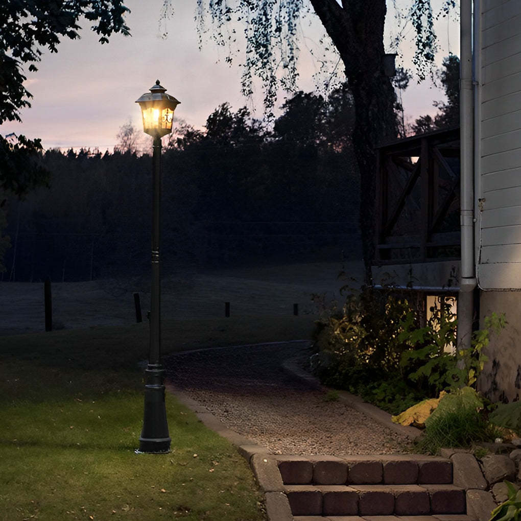 Retro Minimalist LED Waterproof European Style Garden Lamp Post Lights-Lighom