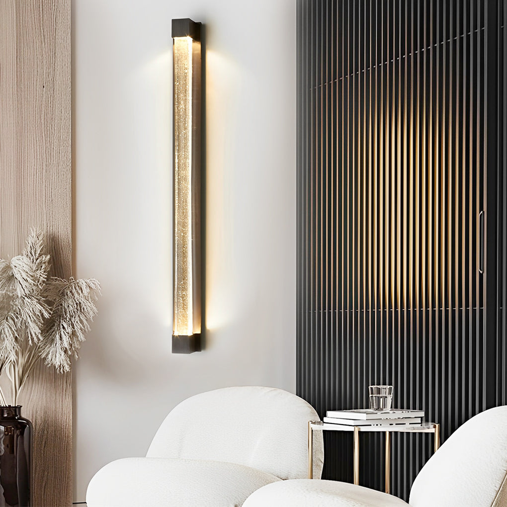 Minimalist Strip Crystal LED Postmodern Wall Lamp Wall Sconce Lighting-Lighom