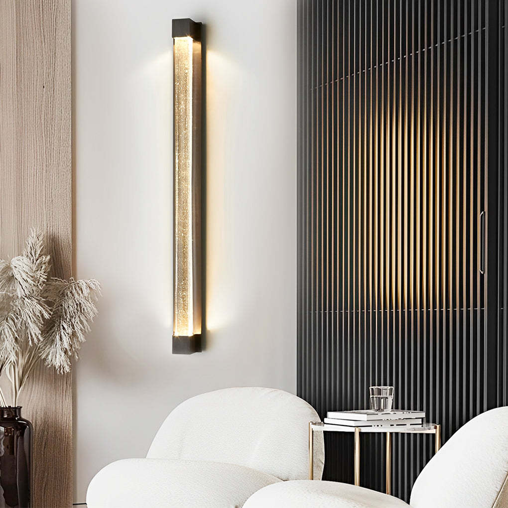 Minimalist Strip Crystal LED Postmodern Wall Lamp Wall Sconce Lighting-Lighom
