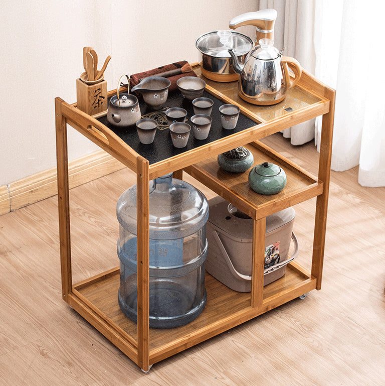Minimalist Solid Wood 3-Tier End Table