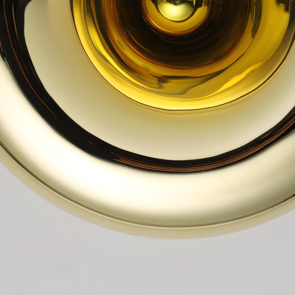 Round Glass Lava Art Modern Wall Light