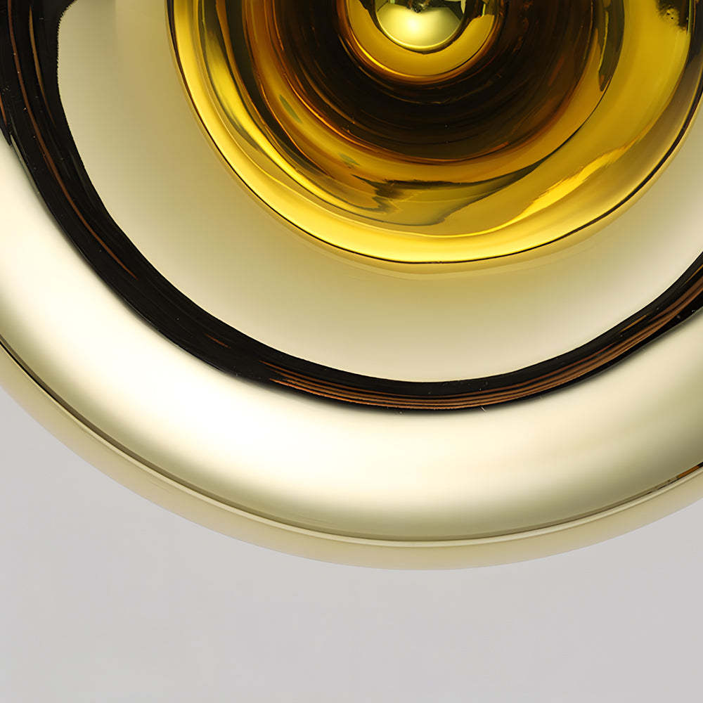 Round Glass Lava Art Modern Wall Light