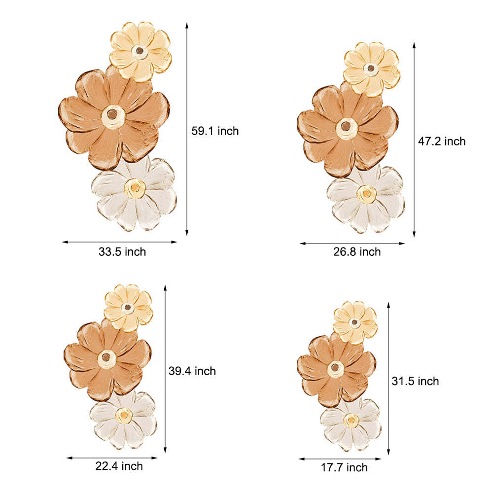 Lighom flowers home glass crystal wood wall sconces for dining room or hallway