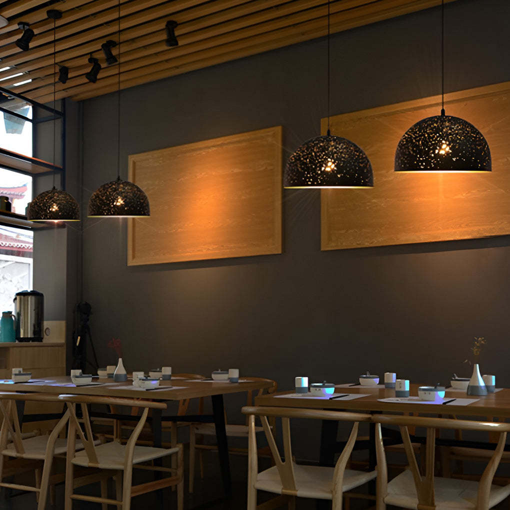 Iron Black Retro Industrial Pendant Light