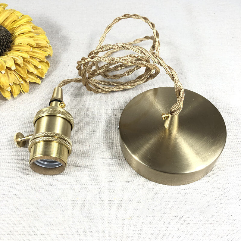 Nordic Japanese Ceramic Brass Oval Pendant Light