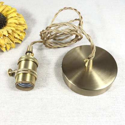 Nordic Japanese Ceramic Brass Oval Pendant Light