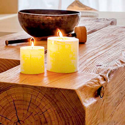 Japanese Long Wood End Table